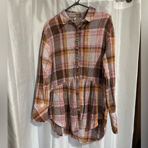 Free People Button Up